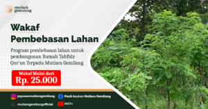 Wakaf Pembebasan Tanah Rumah Tahfidz Qur'an Mutiara Gemilang